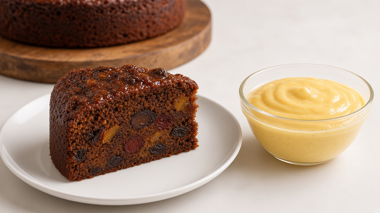 Cake and custard, desserts coming soon
